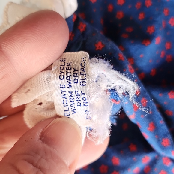 Vintage Polly Flinders Dress Size 6X Color Blue - Picture 7 of 8